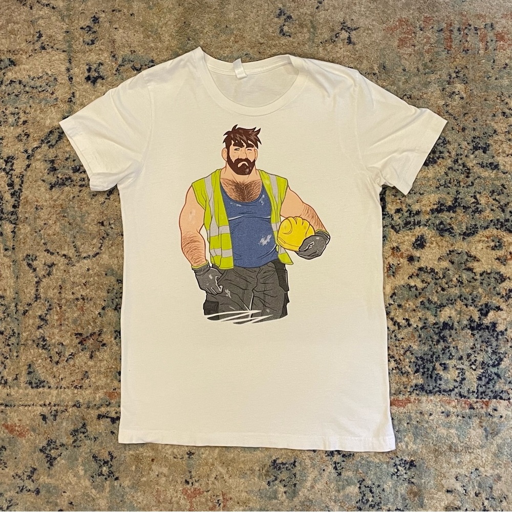 Bobo Bear 🐻 Graphic T-Shirt. “Adam likes work”
